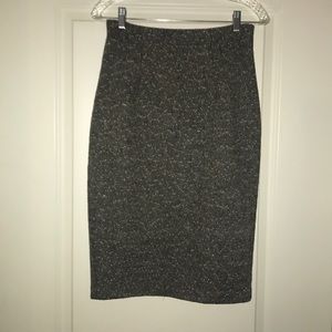 High waist work skirt